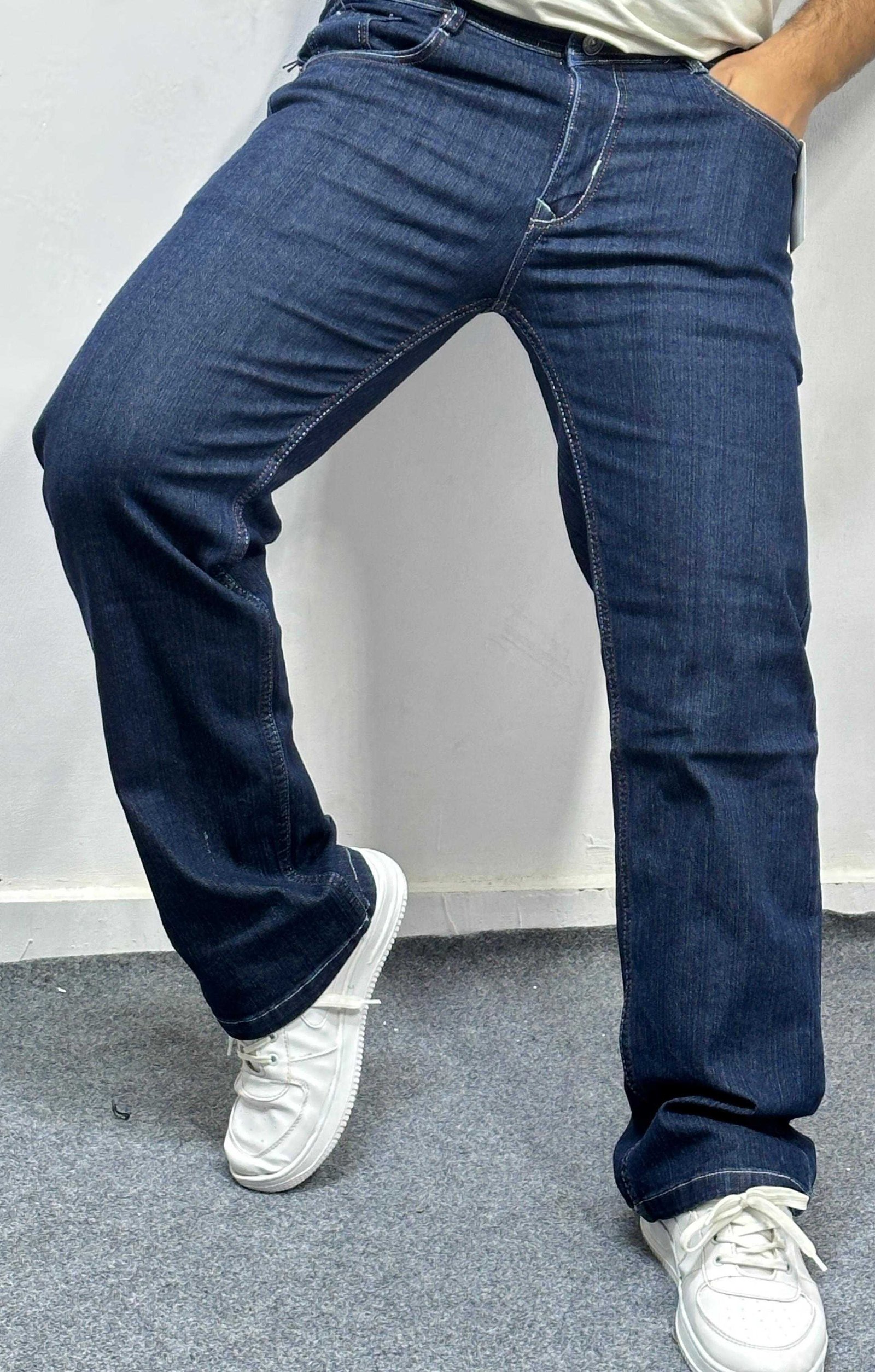 Straight Fit Stretchable Flat Finish Jeans