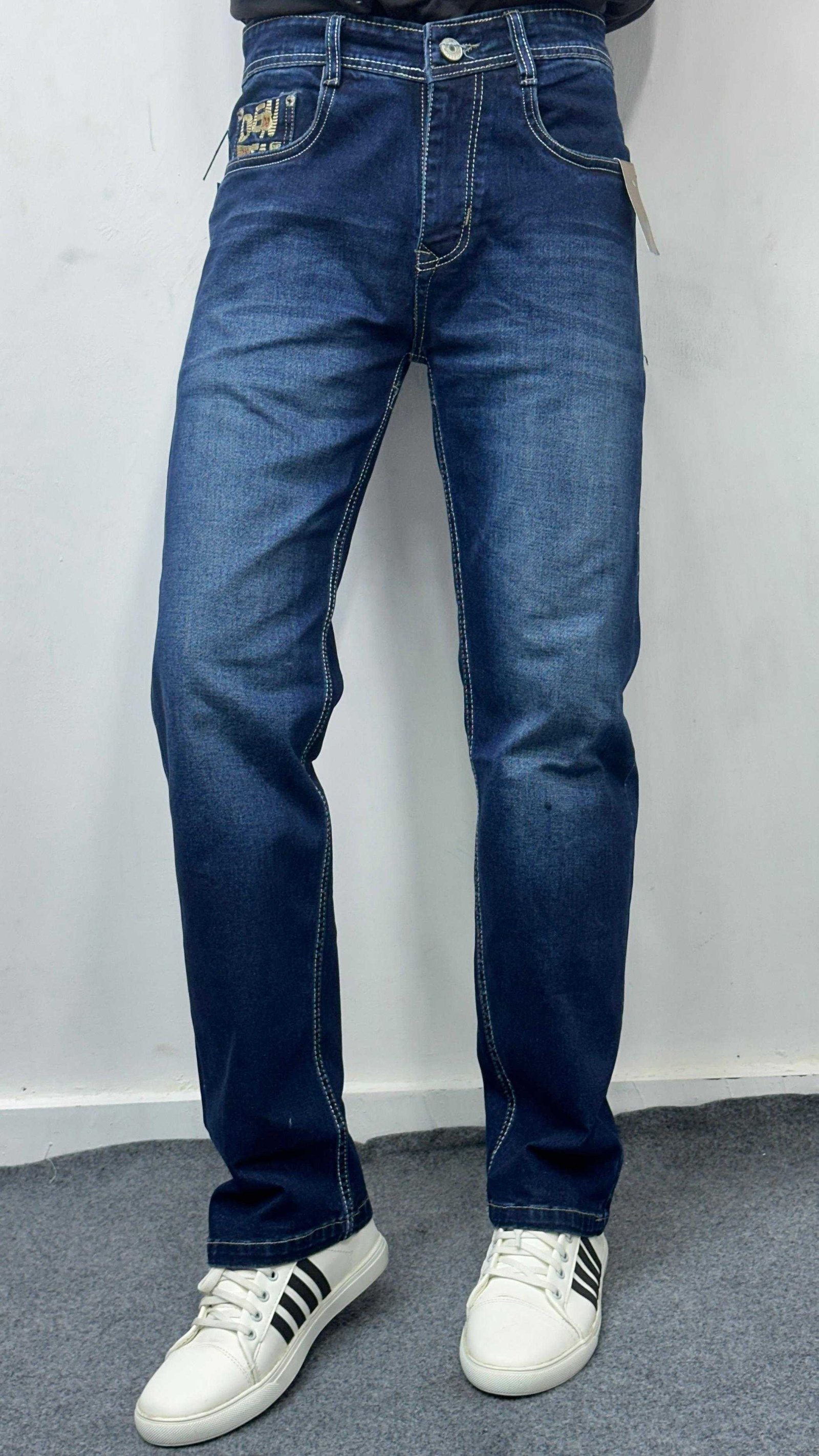 Straight Fit Stretchable Flat Finish Jeans