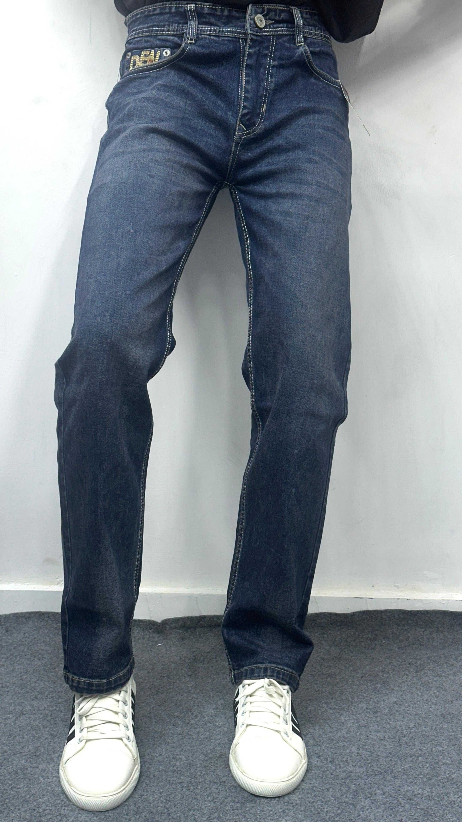 Straight Fit Stretchable Flat Finish Jeans