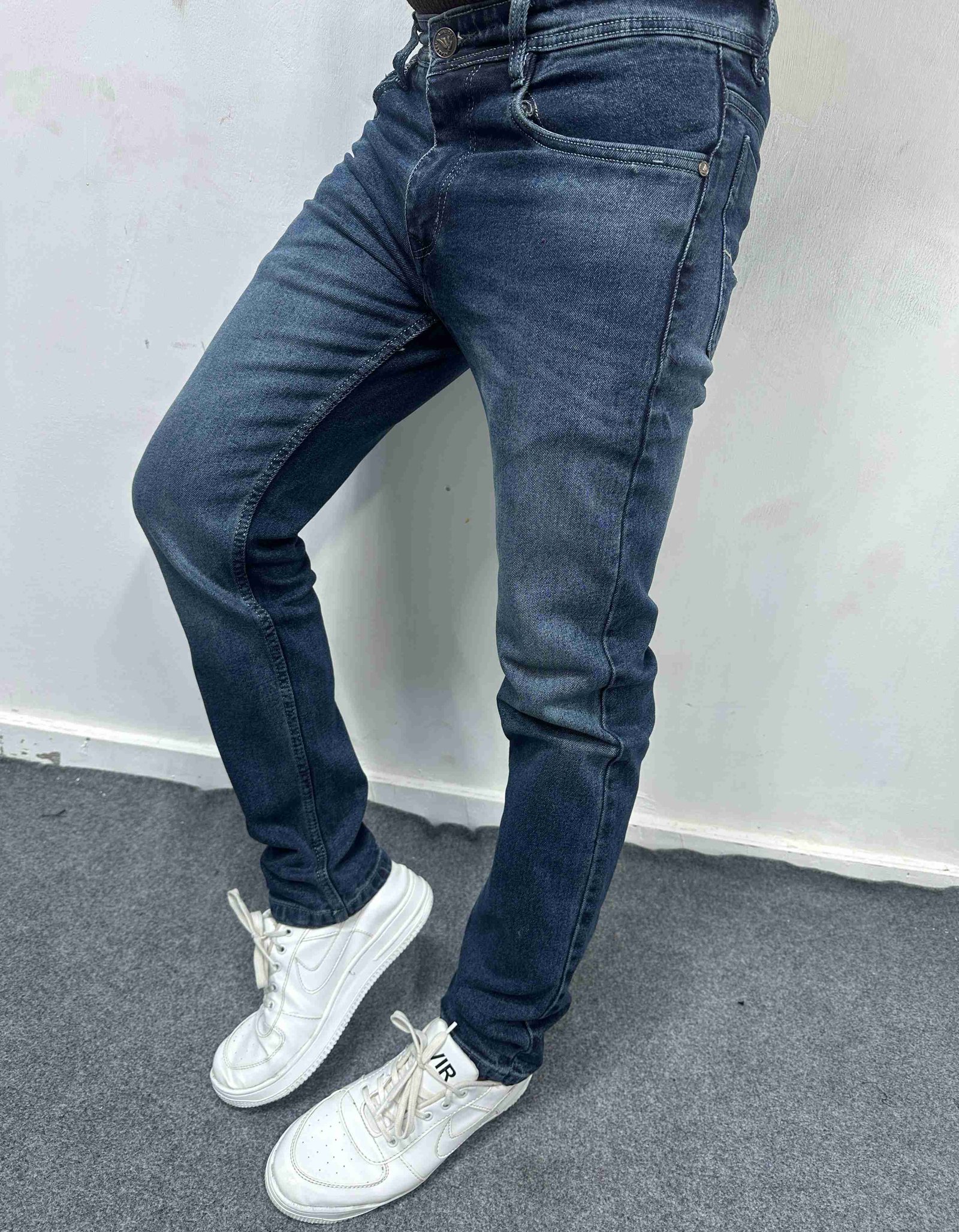Narrow Fit Stretchable Flat Finish Jeans