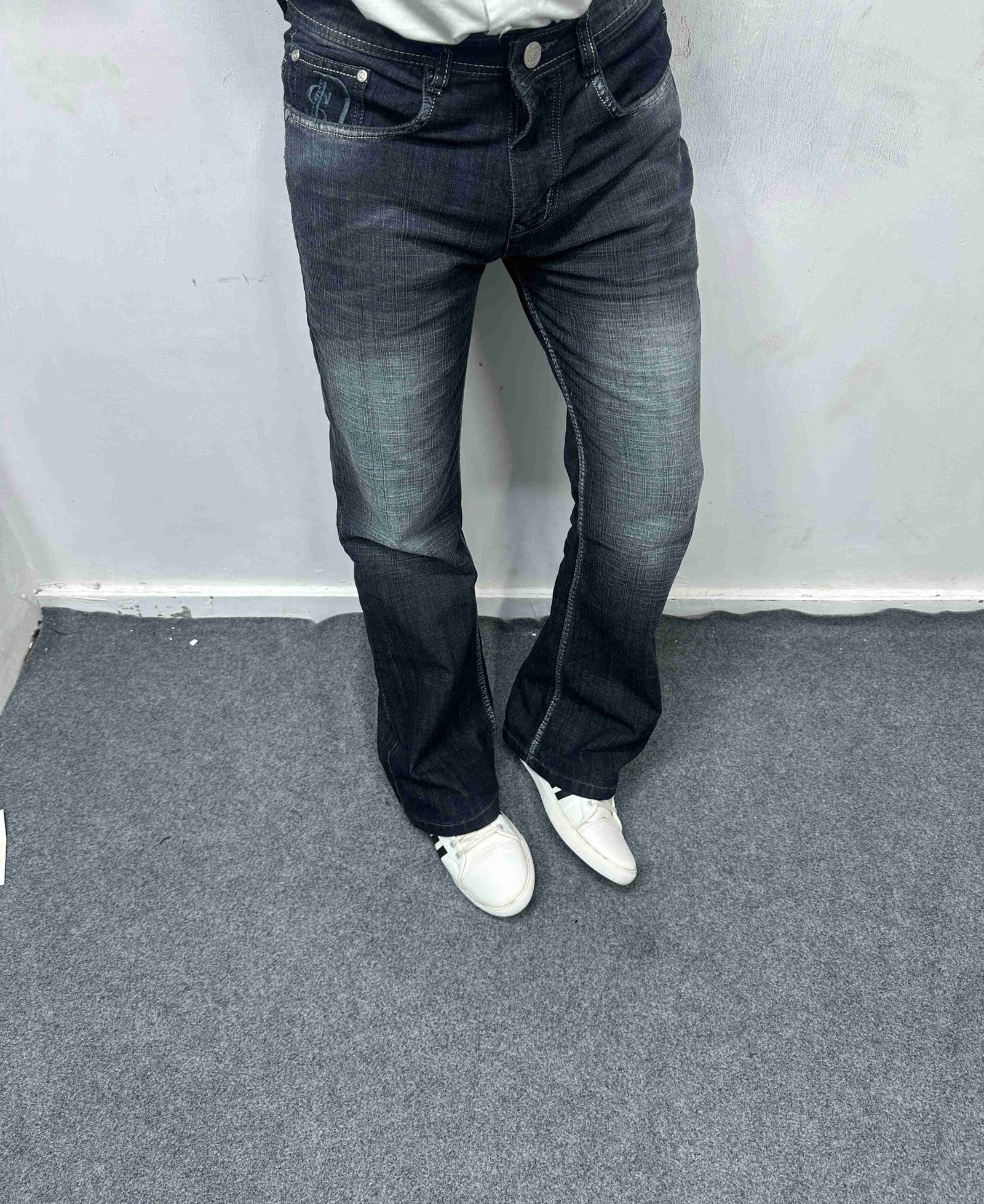 Boot Cut Fit Stretchable Flat Finish Jeans